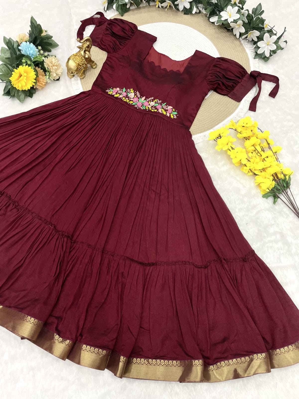 Ladies Comfortable Printed Daily Wear Gown